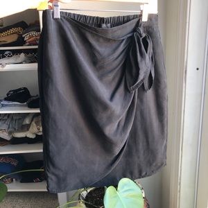 J.Crew wrap skirt in Japanese cupro